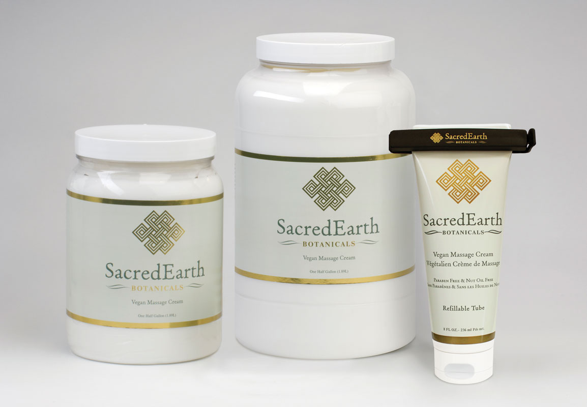 Sacred Earth Botanicals Massage Cream, Vegan