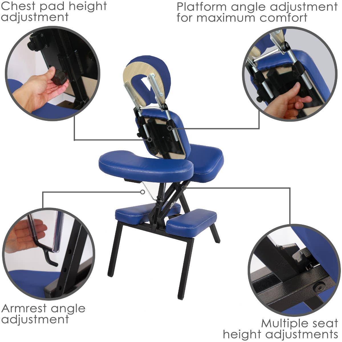 Highly Adjustable Stronglite MICROLITE Portable Massage Chair